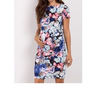 Pink blush maternity dress